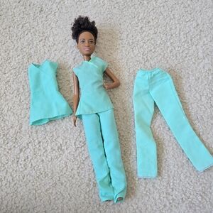 Barbie In Scrubs Mint Green Doll Outfit Set - 3 Piece